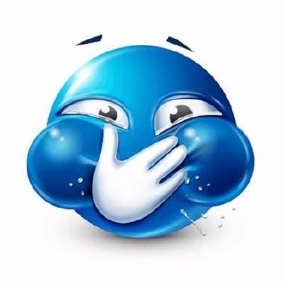 laughing blue face emoji